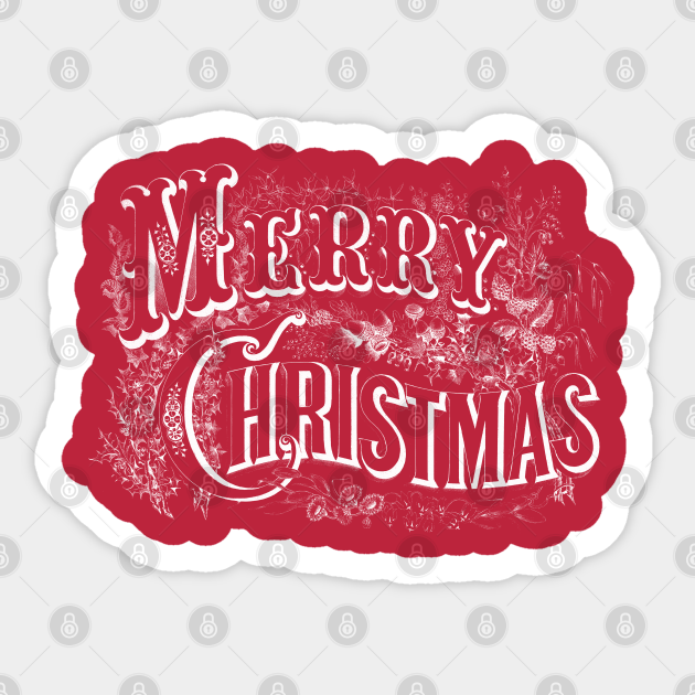 Merry Christmas Merry Christmas Sticker Teepublic